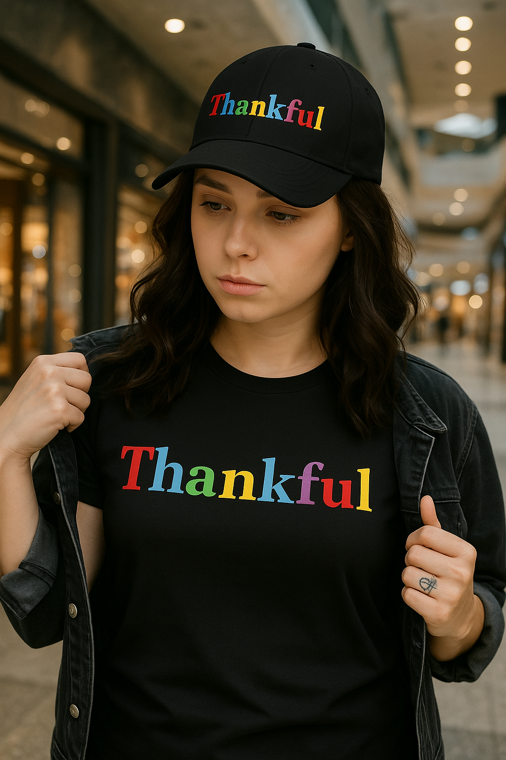 Thankful everyday wear gratitude tee.
