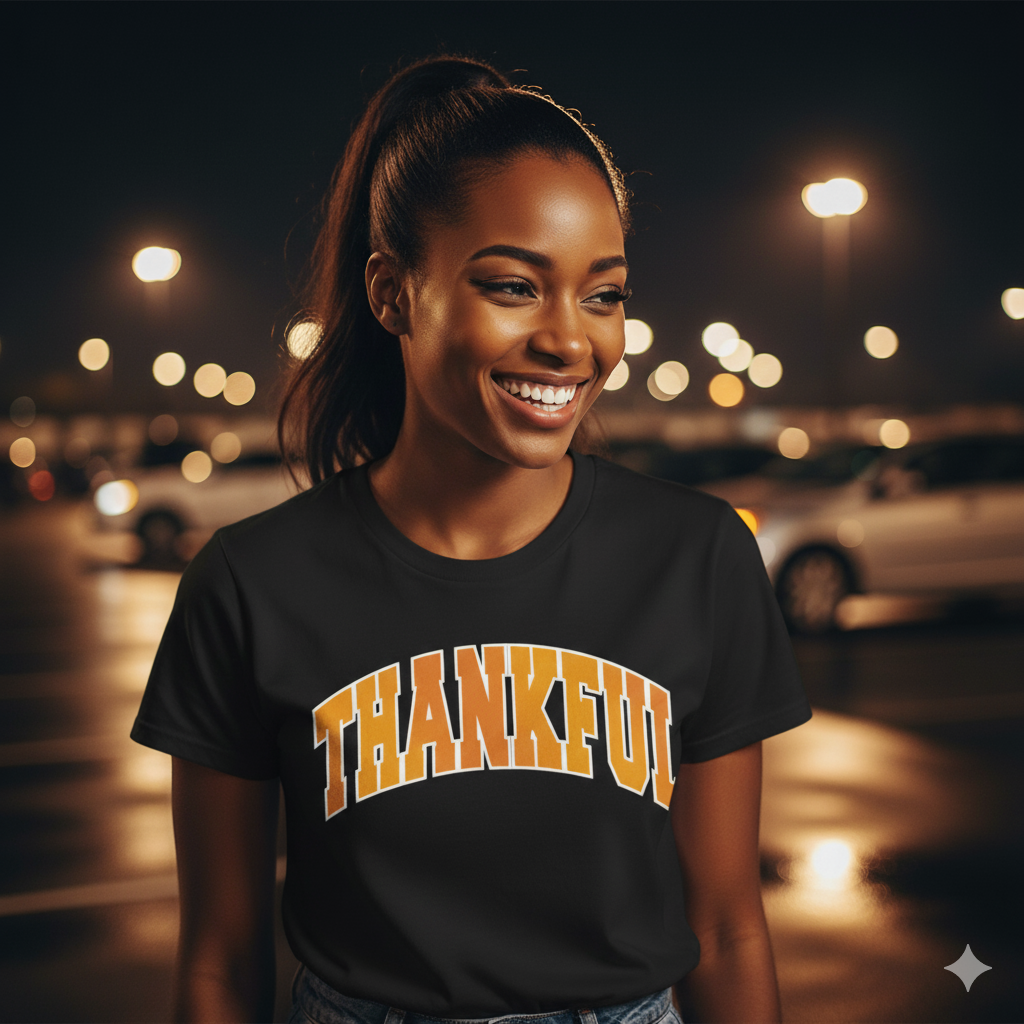 Thankful T-shirt [ Gold design ]