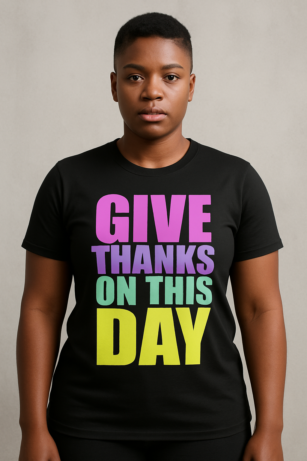 Give thanks on this day full front print