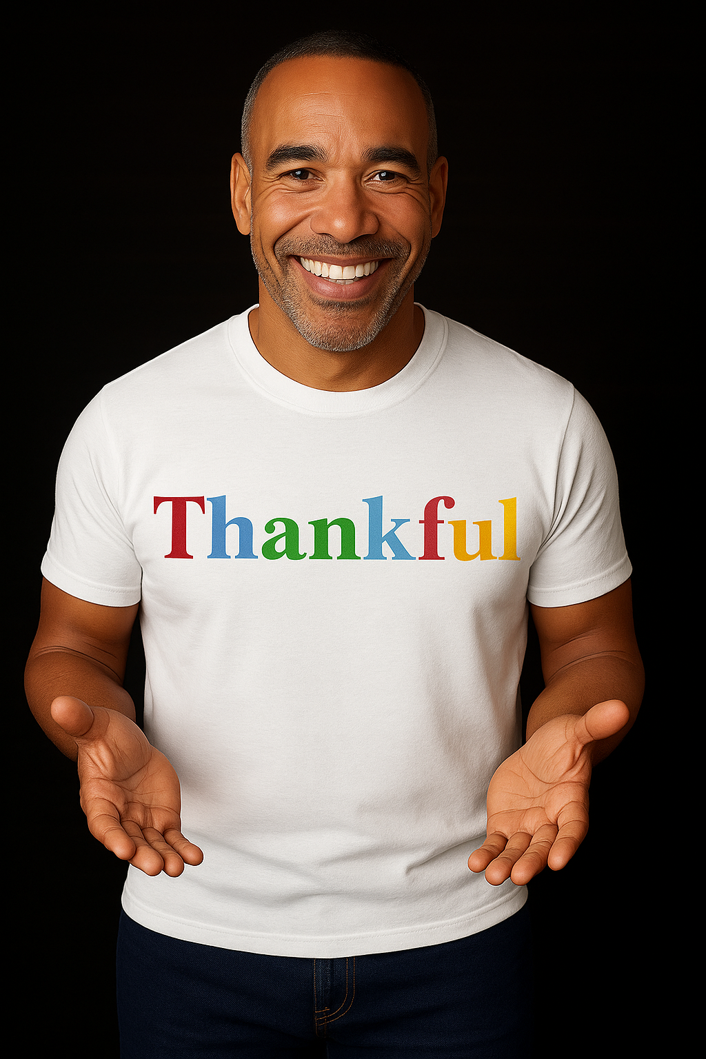 Thankful everyday wear gratitude tee.